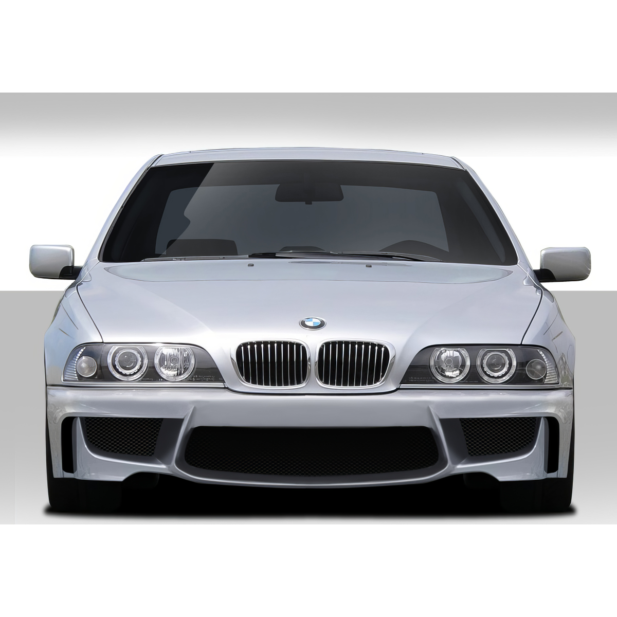 Modify your BMW 5-Series 1997 with our Exterior/Front Bumpers or Lips - Front view of vehicle at eye level angle