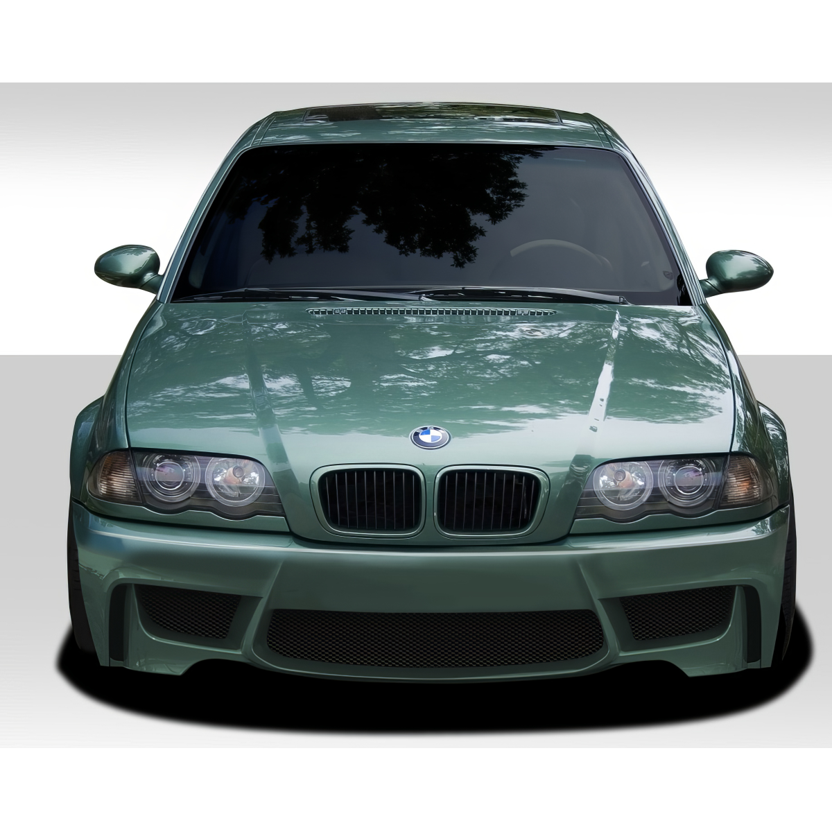 Modify your BMW 3-Series 1999 with our Exterior/Front Bumpers or Lips - Front view of BMW 3 Series E46 bumper