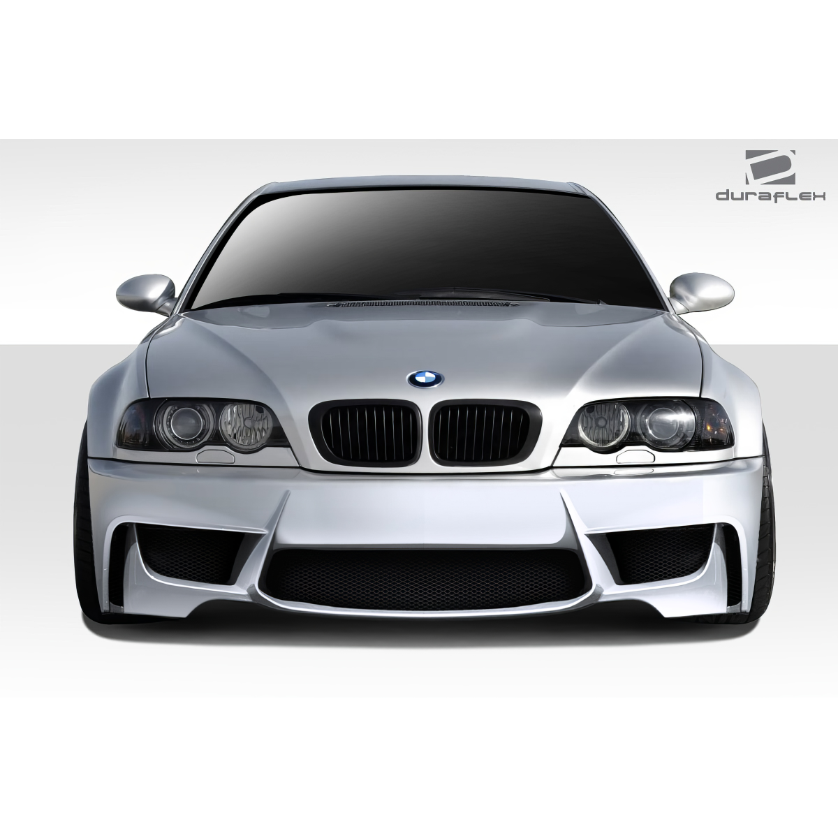 Modify your BMW M3 2001 with our Exterior/Front Bumpers or Lips - Front view of the BMW M3 E46 at eye level