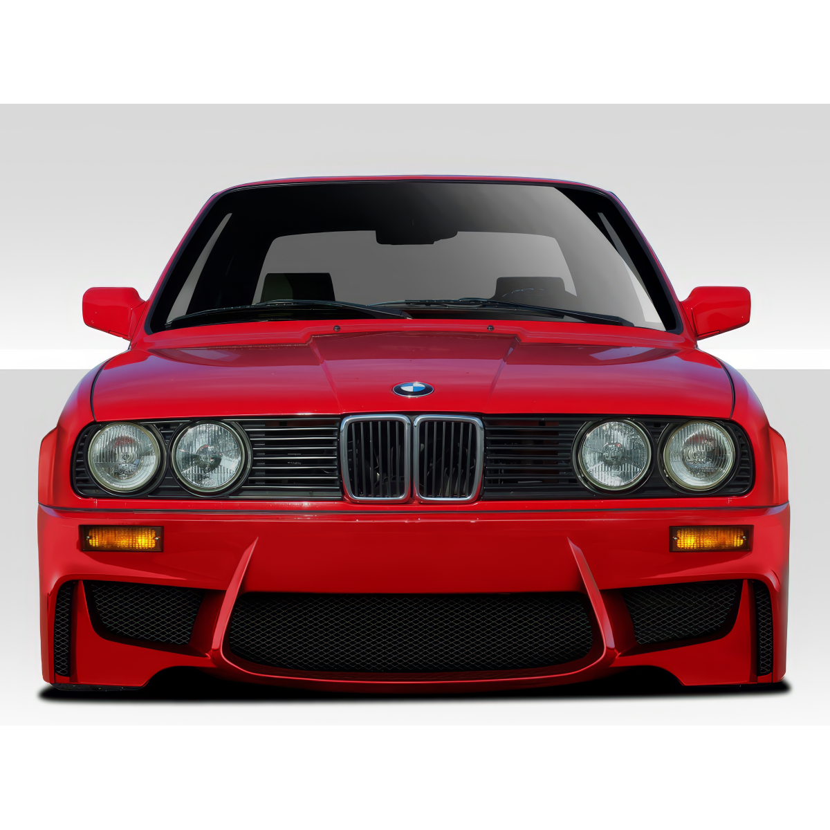 Modify your BMW 3-Series 1984 with our Exterior/Front Bumpers or Lips - Front view of the BMW 3 Series E30 bumper