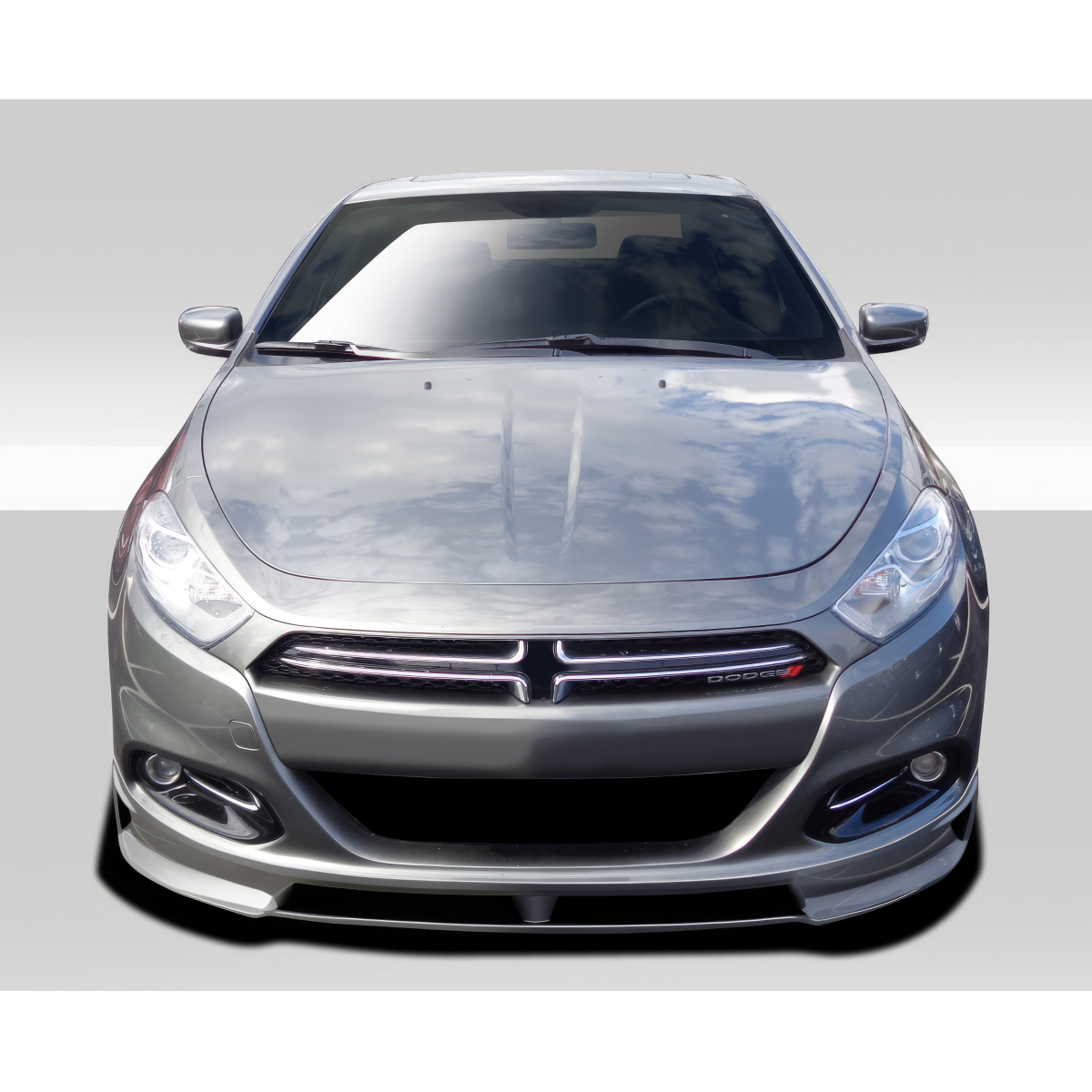 Modify your Dodge Dart 2013 with our Exterior/Complete Body Kits - Image shows front view of a car at eye level