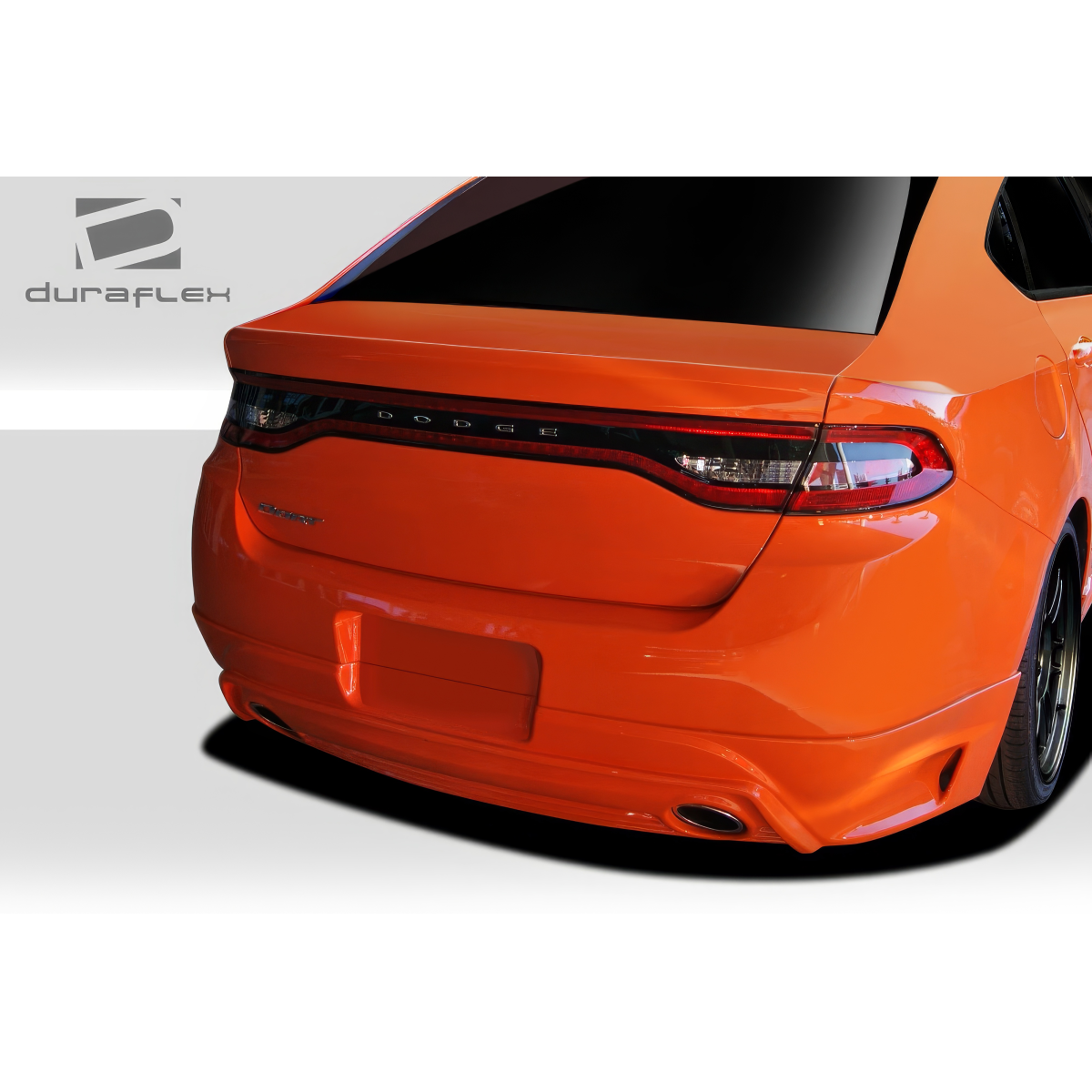 Modify your Dodge Dart 2013 with our Exterior/Complete Body Kits - Rear view angle of the Dodge Dart showing bumper part