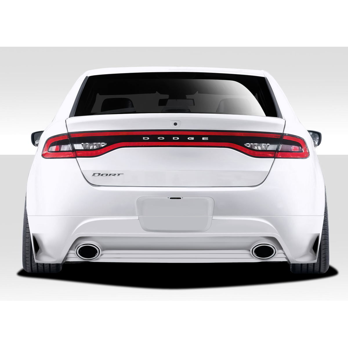 Modify your Dodge Dart 2013 with our Exterior/Complete Body Kits - Rear view with a slight upward angle