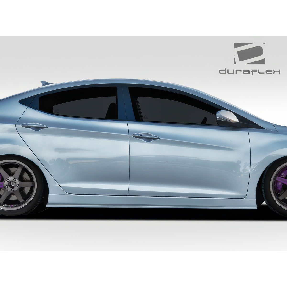 Modify your Hyundai Elantra 2011 with our Exterior/Side Skirts - Side view at a 90 degree angle