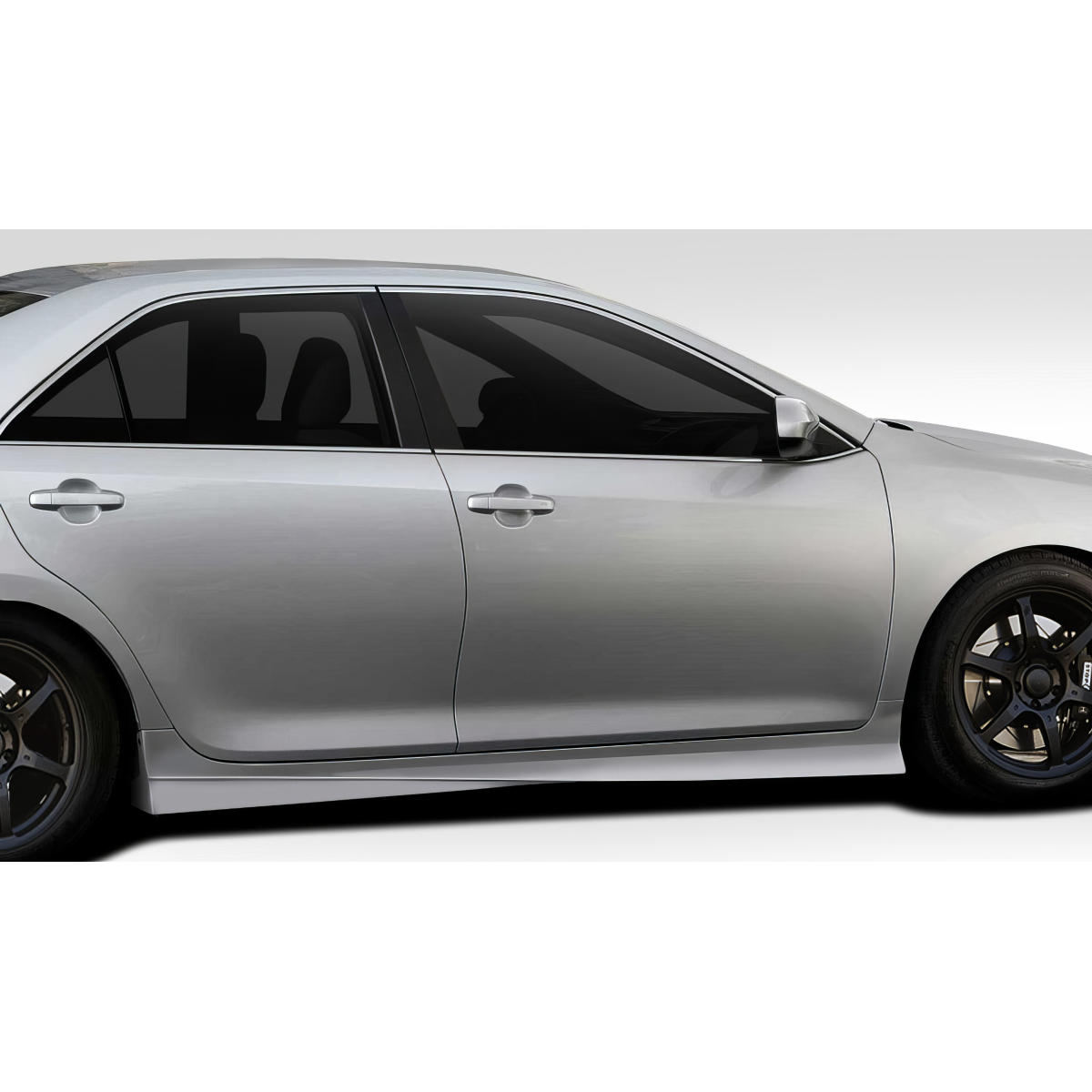 Modify your Toyota Camry 2012 with our Exterior/Side Skirts - Side view angle of vehicle part