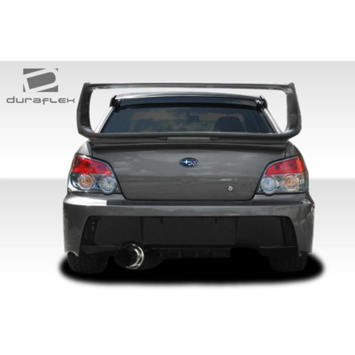 Modify your Subaru Impreza 2004 with our Exterior/Complete Body Kits - Rear view angle showing the body kit details