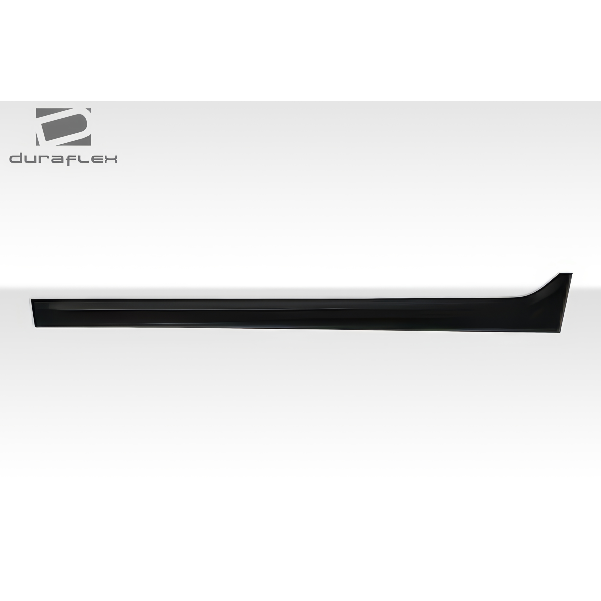 Modify your Mitsubishi Lancer 2008 with our Exterior/Complete Body Kits - Side view of a black side skirt part