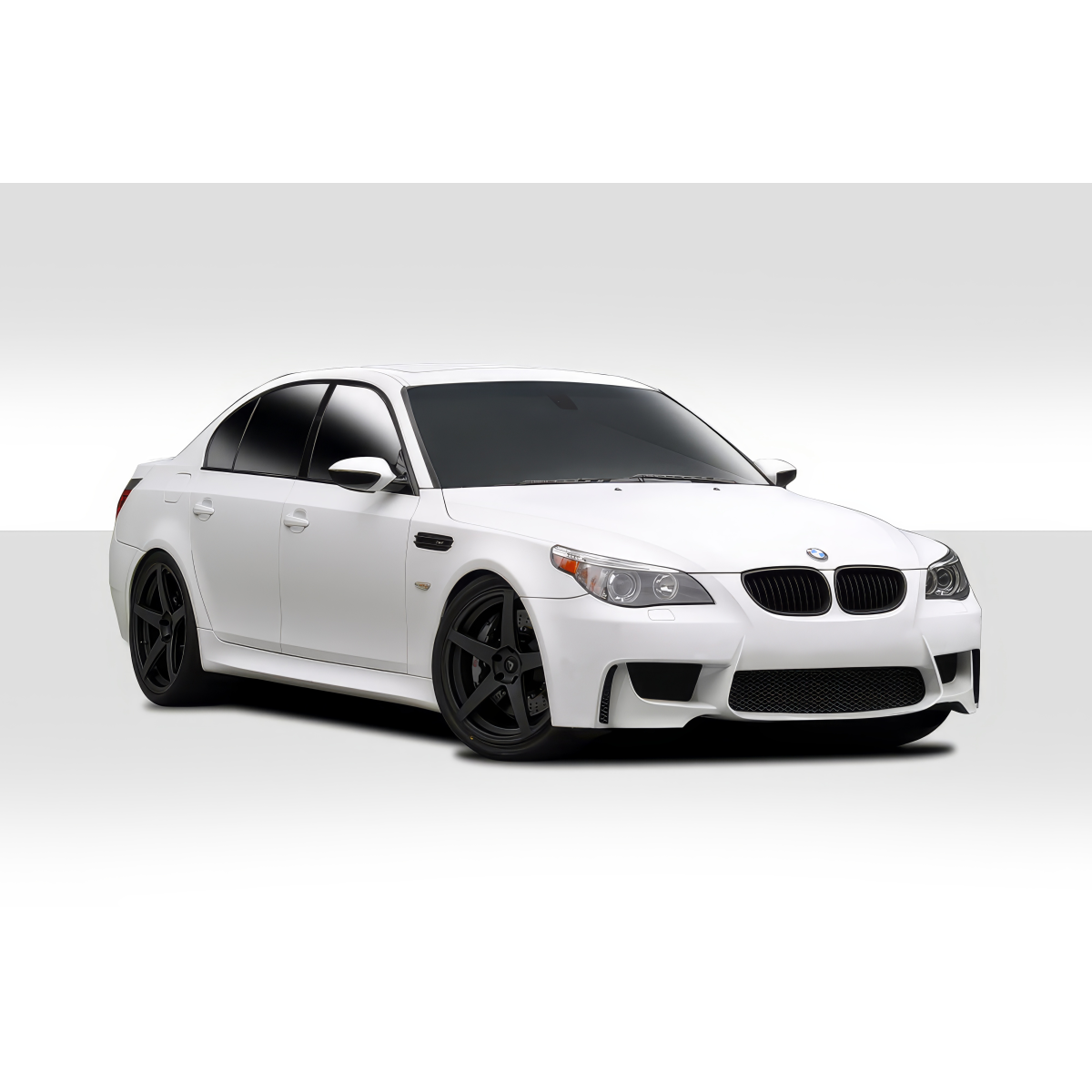 Modify your BMW 4-Series 2004 with our Exterior/Complete Body Kits - Front angle view of a modified white BMW