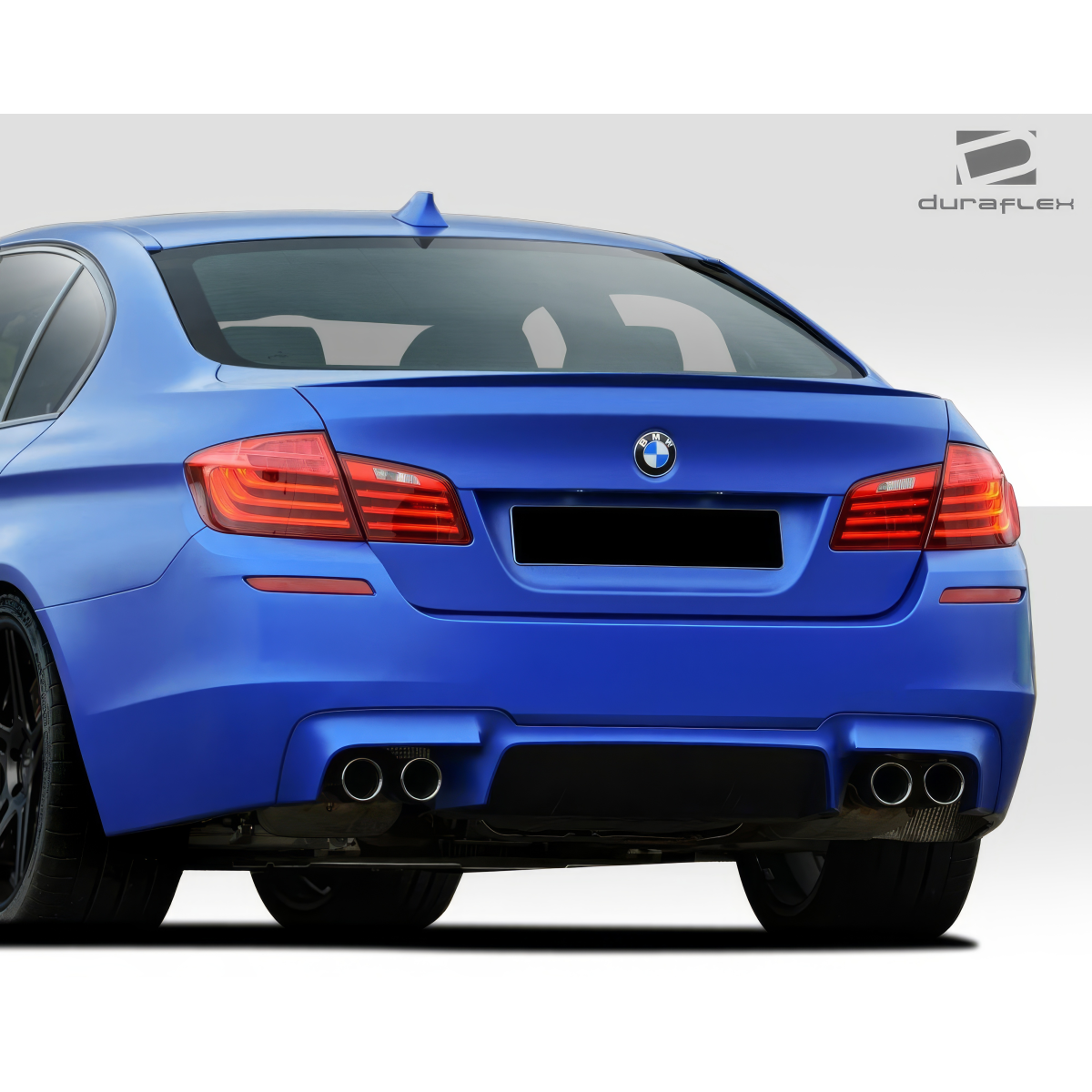 Modify your BMW 5-Series 2011 with our Exterior/Rear Bumpers or Lips - Rear angle view of BMW 5-Series exterior part