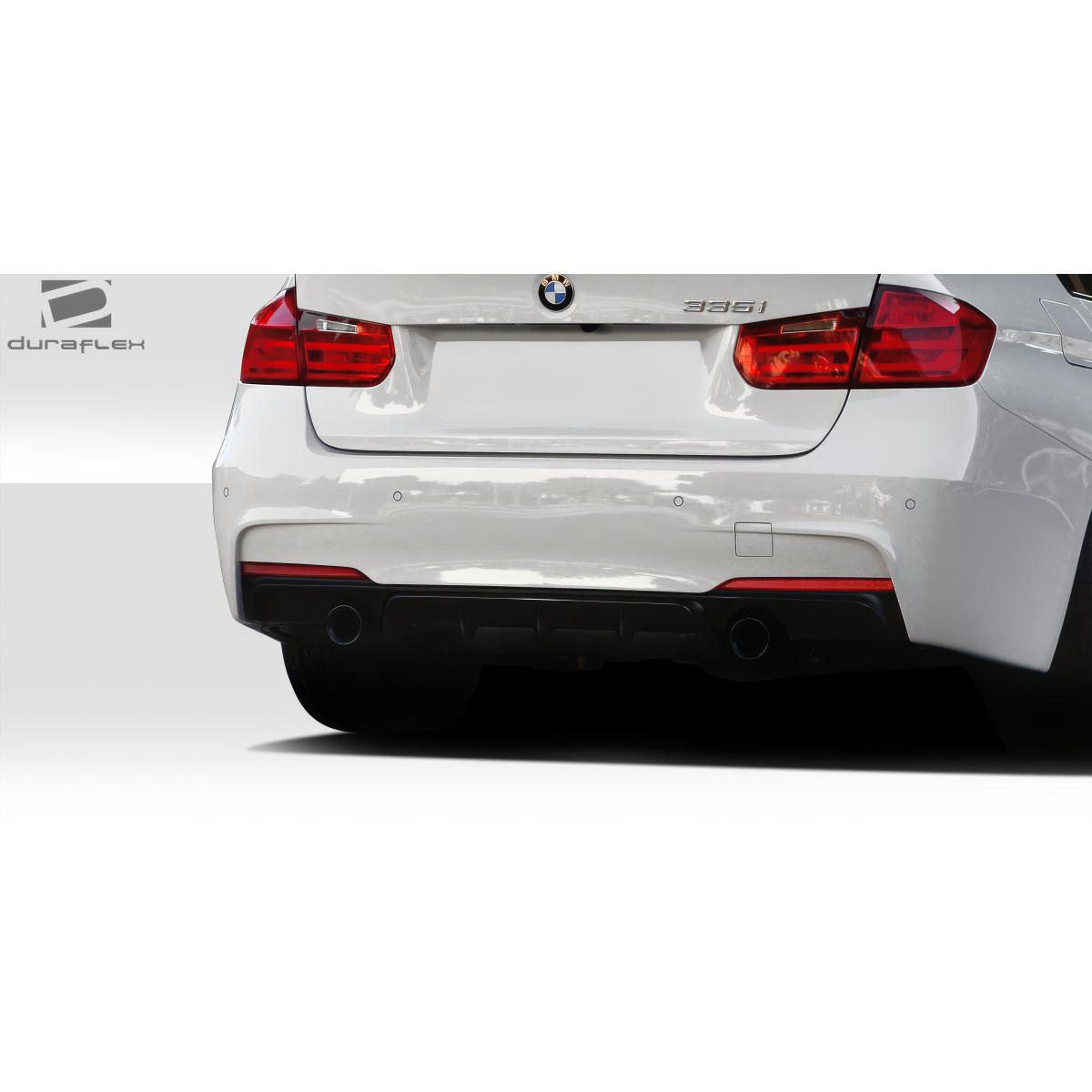 Modify your BMW 3-Series 2012 with our Exterior/Diffusers - Rear angle view of BMW 3 Series diffuser