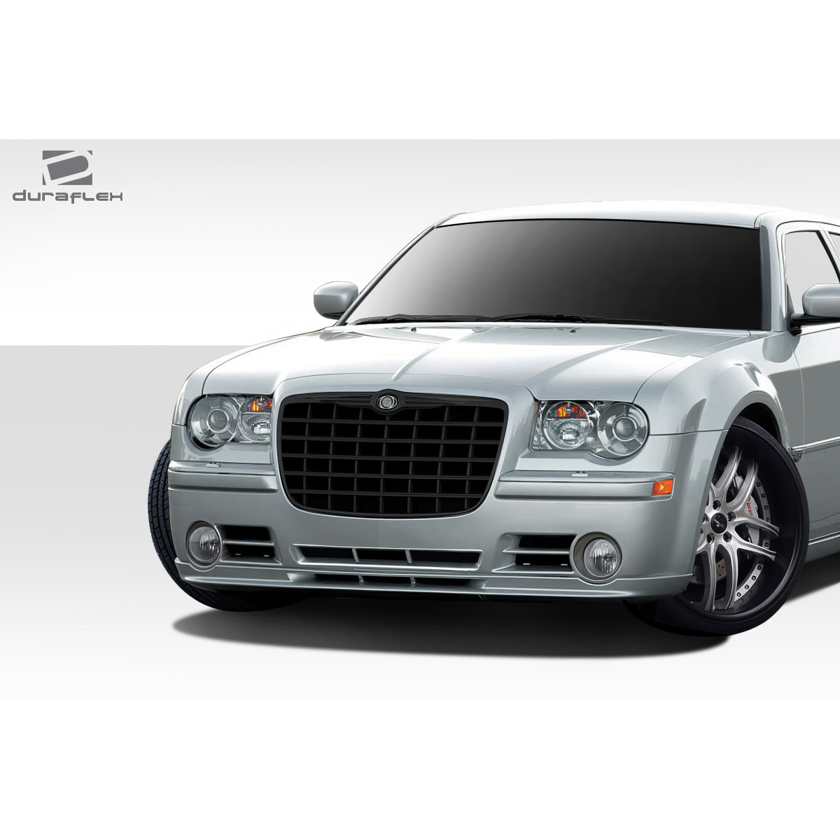 Modify your Chrysler 300 2005 with our Exterior/Front Bumpers - Frontal view of vehicle at eye level angle