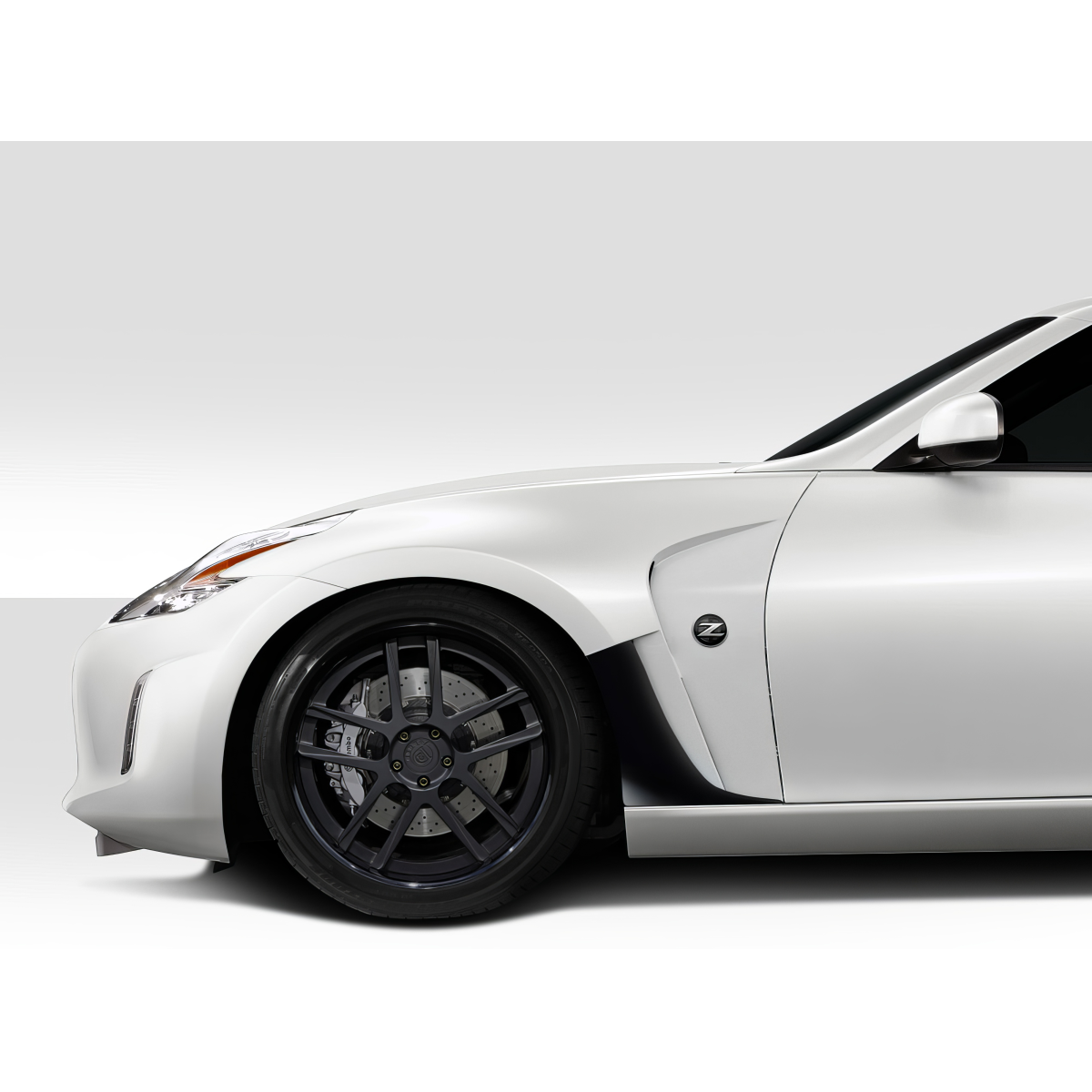 Modify your Nissan 370Z 2009 with our Exterior/Fenders - Side profile view of Nissan 370Z fender