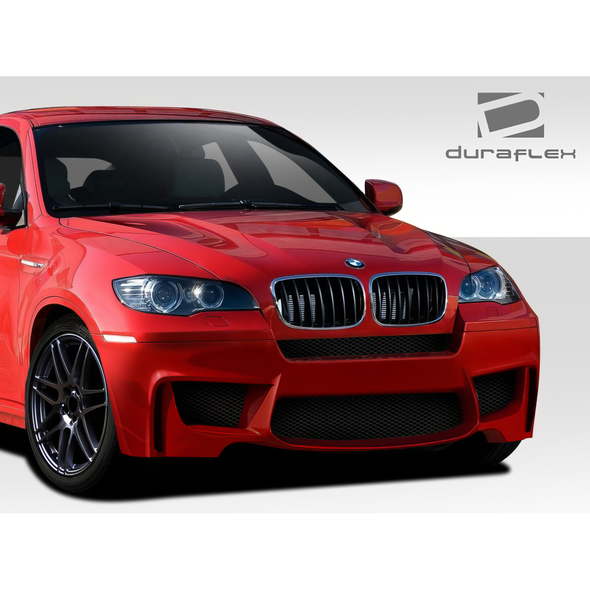 Modify your BMW X6 2008 with our Exterior/Front Bumpers or Lips - Front angle view of the vehicle showcasing bumper