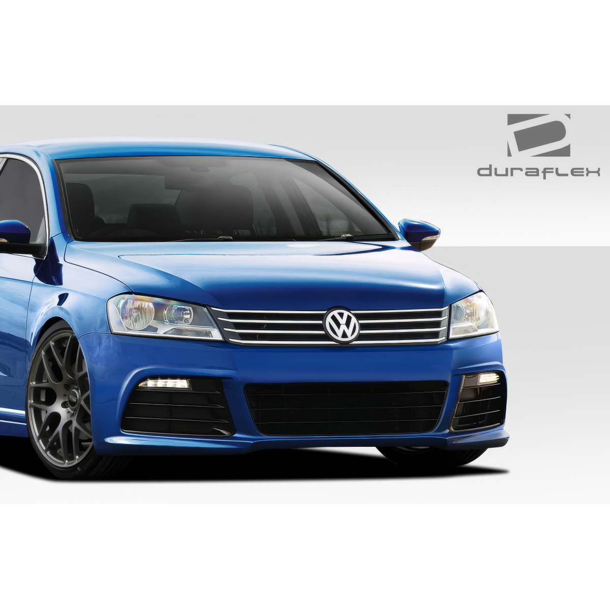Modify your Volkswagen Passat 2011 with our Exterior/Front Bumpers - Frontal view showcasing front bumper of vehicle