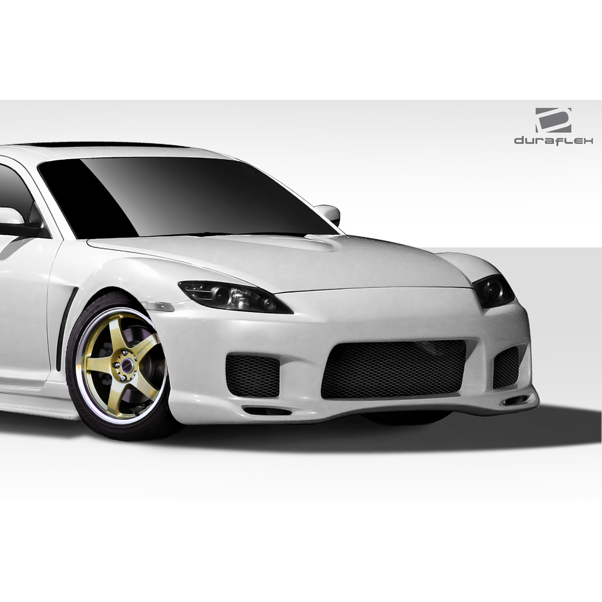 Modify your Mazda RX-8 2004 with our Exterior/Complete Body Kits - Front angle view of car part