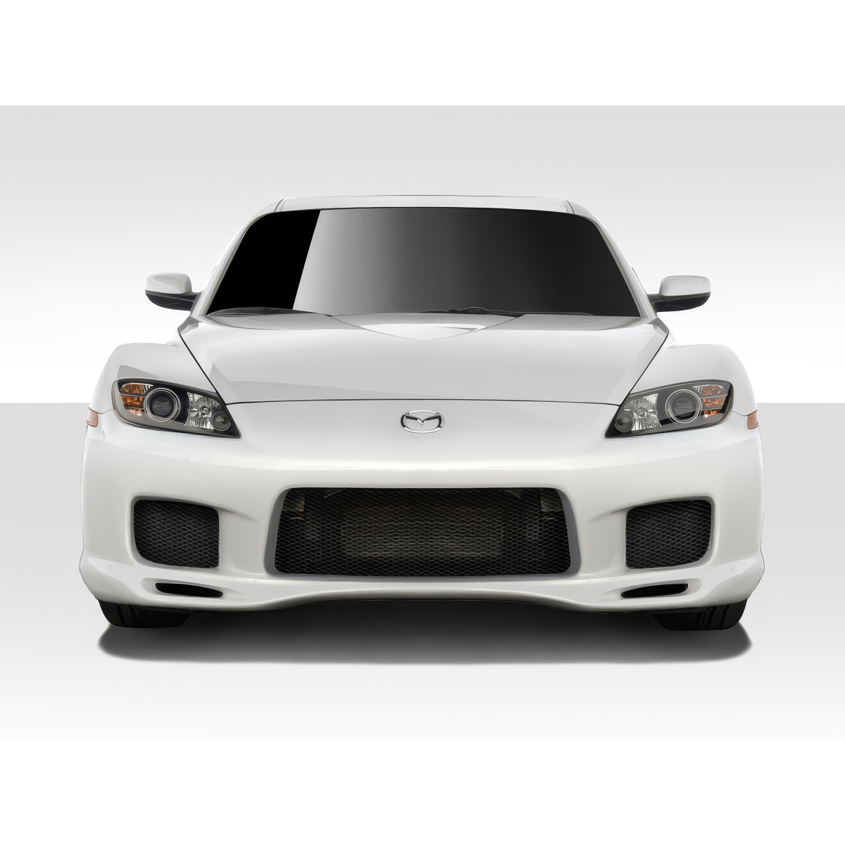 Modify your Mazda RX-8 2004 with our Exterior/Complete Body Kits - Front view of the Mazda RX-8 Duraflex bumper