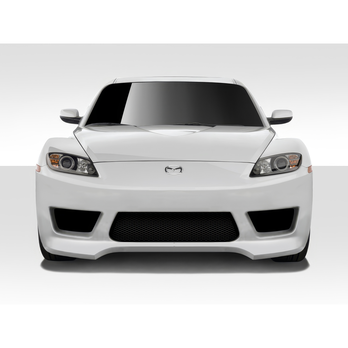 Modify your Mazda RX-8 2004 with our Exterior/Front Bumpers or Lips - Front view of a Mazda RX-8 bumper