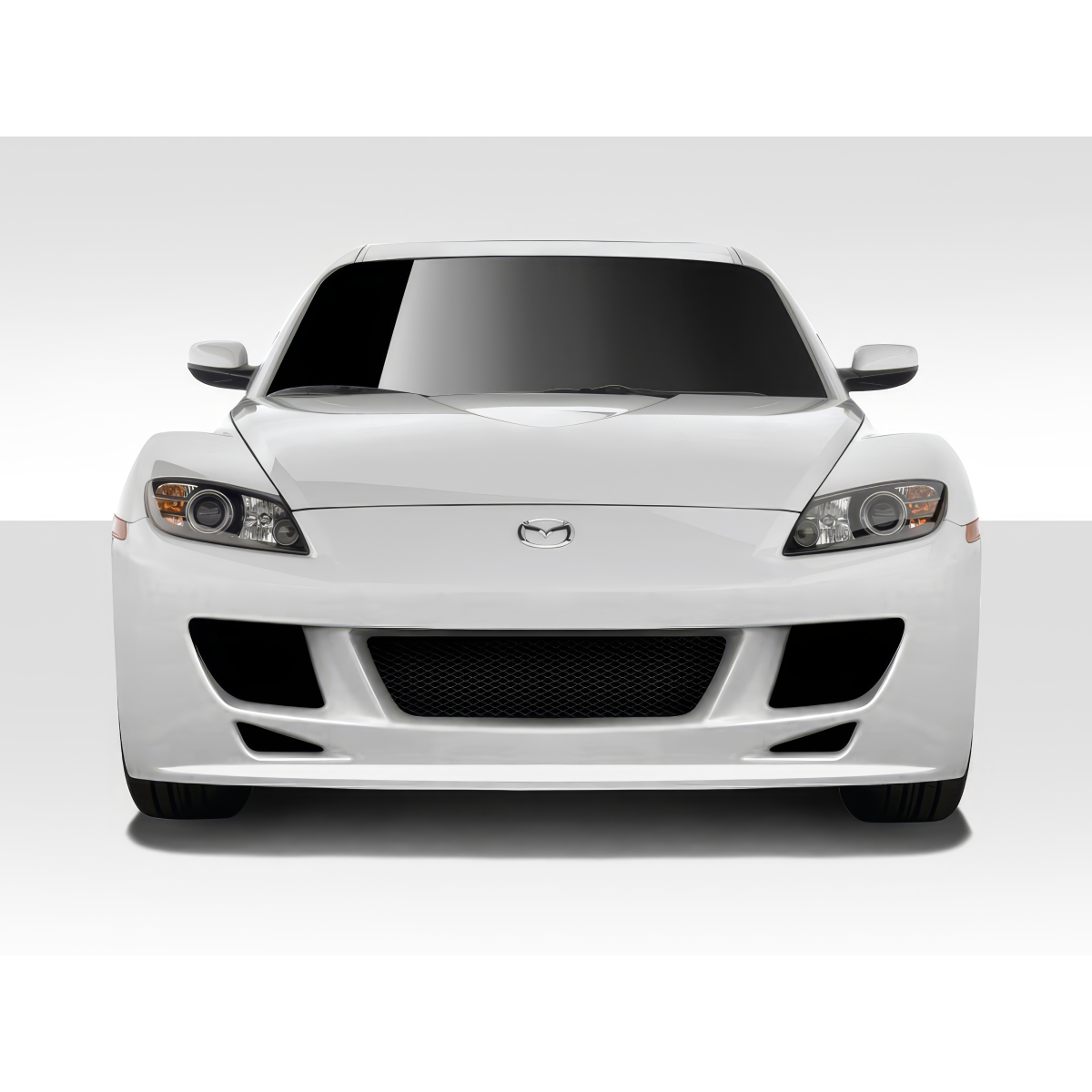 Modify your Mazda RX-8 2004 with our Exterior/Complete Body Kits - Front view of vehicle at eye level