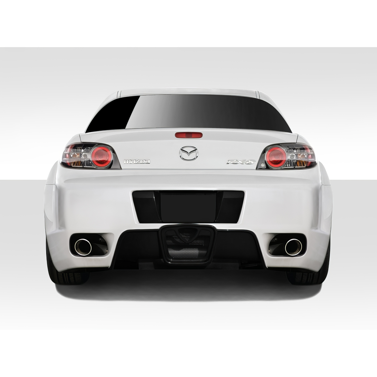 Modify your Mazda RX-8 2004 with our Exterior/Complete Body Kits - Rear view of the vehicle at a straight angle