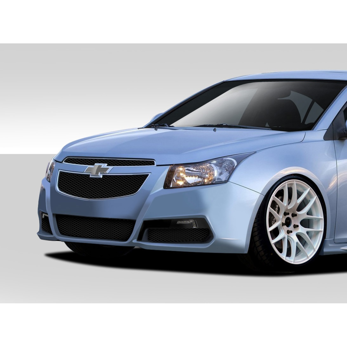 Modify your Chevrolet Cruze 2011 with our Exterior/Complete Body Kits - Front three quarter angle view of a Chevrolet Cruze