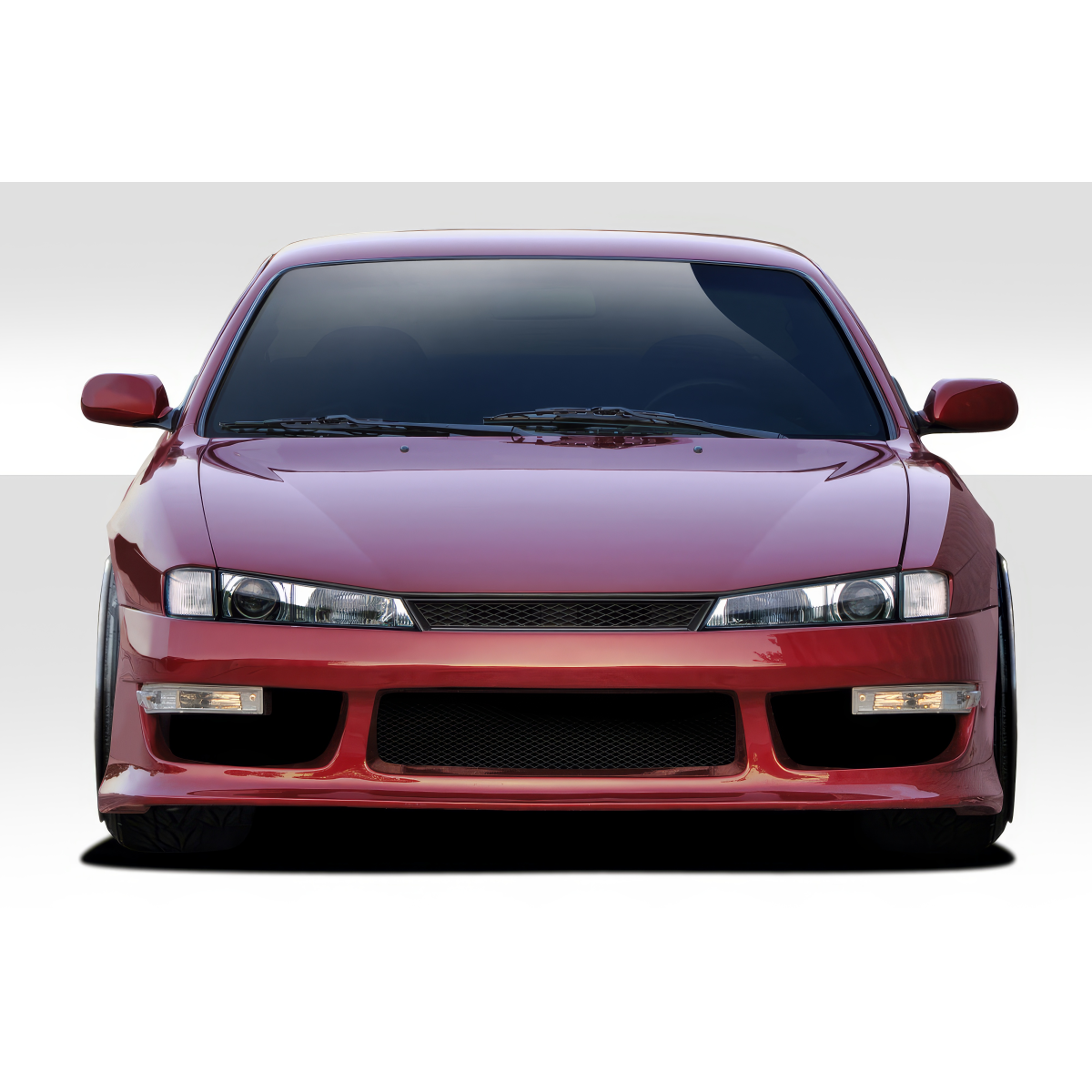 Modify your Nissan 240SX 1997 with our Exterior/Front Bumpers or Lips - Front view of the Nissan 240SX S14