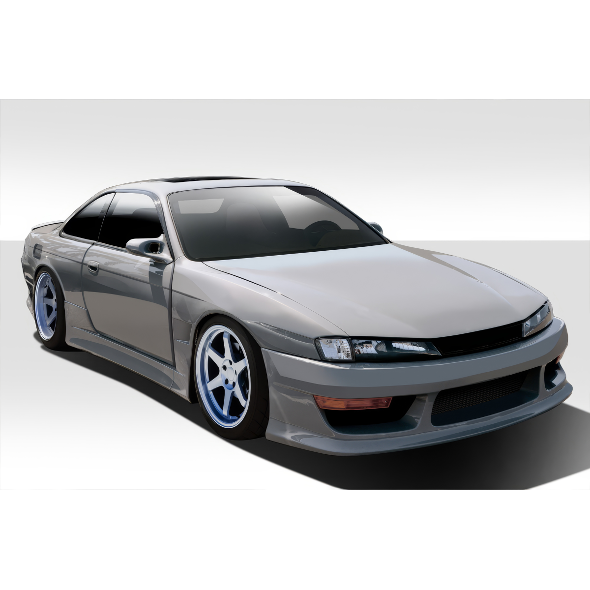 Modify your Nissan 240SX 1997 with our Exterior/Complete Body Kits - Front three quarter view of the vehicle