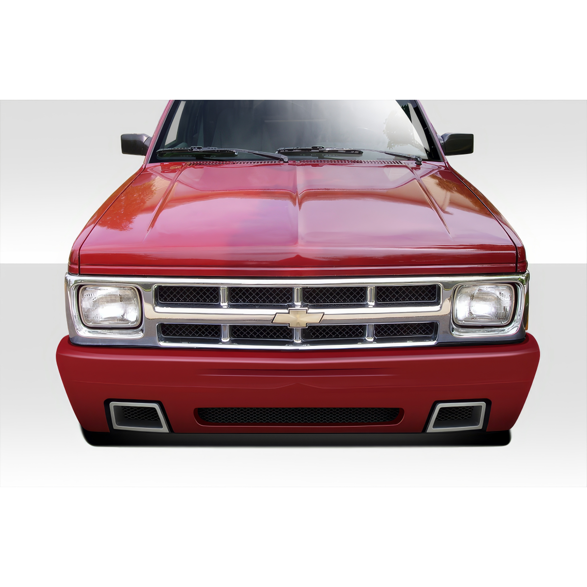 Modify your Chevrolet Blazer 1982 with our Exterior/Front Bumpers or Lips - Front view of the vehicle at eye level