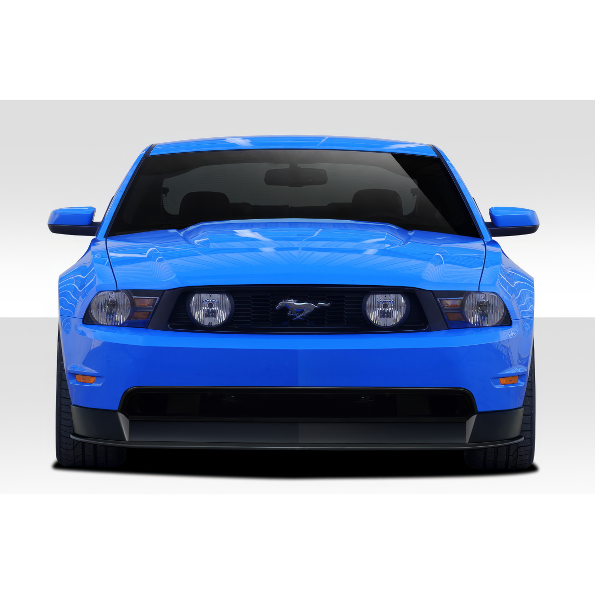 Modify your Ford Mustang 2010 with our Exterior/Complete Body Kits - Front view of a blue Ford Mustang GT