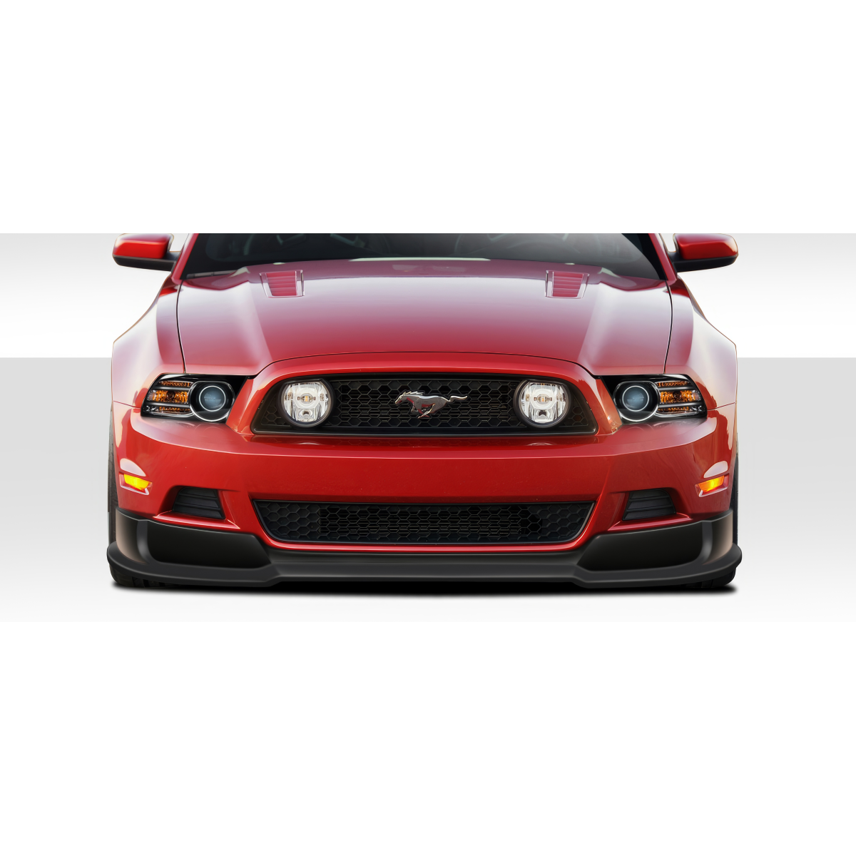 Modify your Ford Mustang 2013 with our Exterior/Front Bumpers or Lips - Front view of vehicle at eye level
