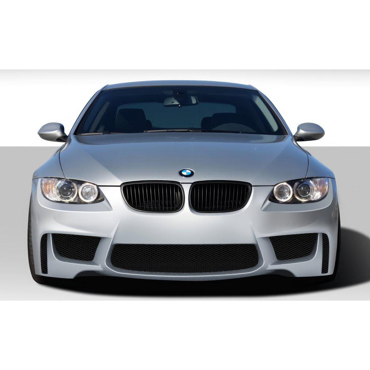 Modify your BMW 3-Series 2007 with our Exterior/Front Bumpers or Lips - Front view of the vehicle with slight tilt