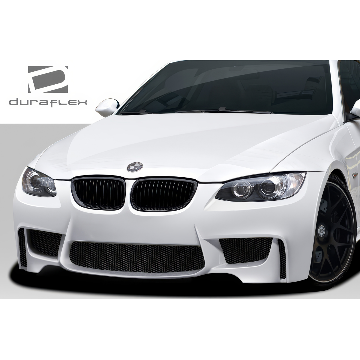 Modify your BMW 3-Series 2007 with our Exterior/Front Bumpers or Lips - Frontal view at a slight angle showcasing bumper