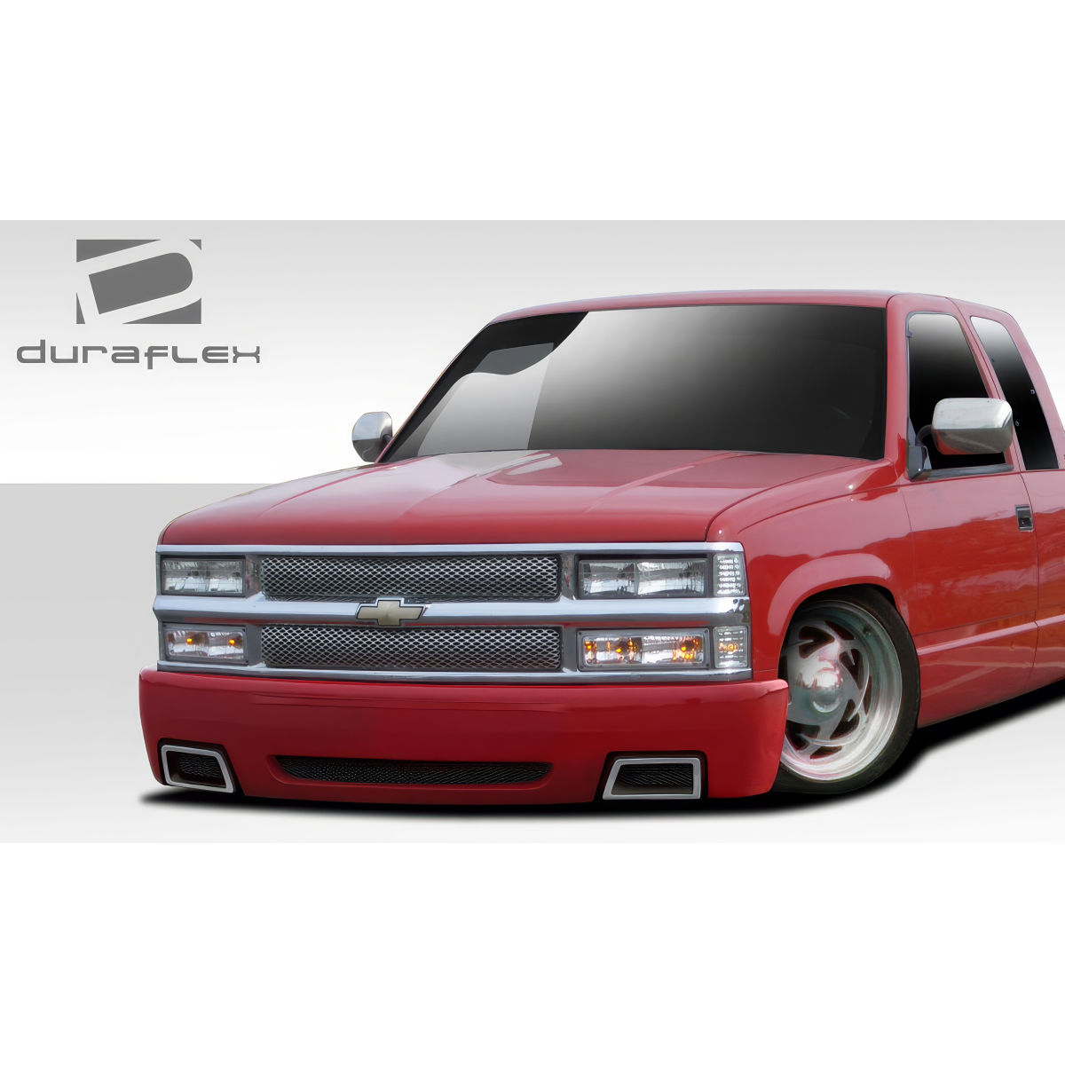 Modify your Chevrolet Pickup 1988 with our Exterior/Front Bumpers - Front view of a low profile pickup truck
