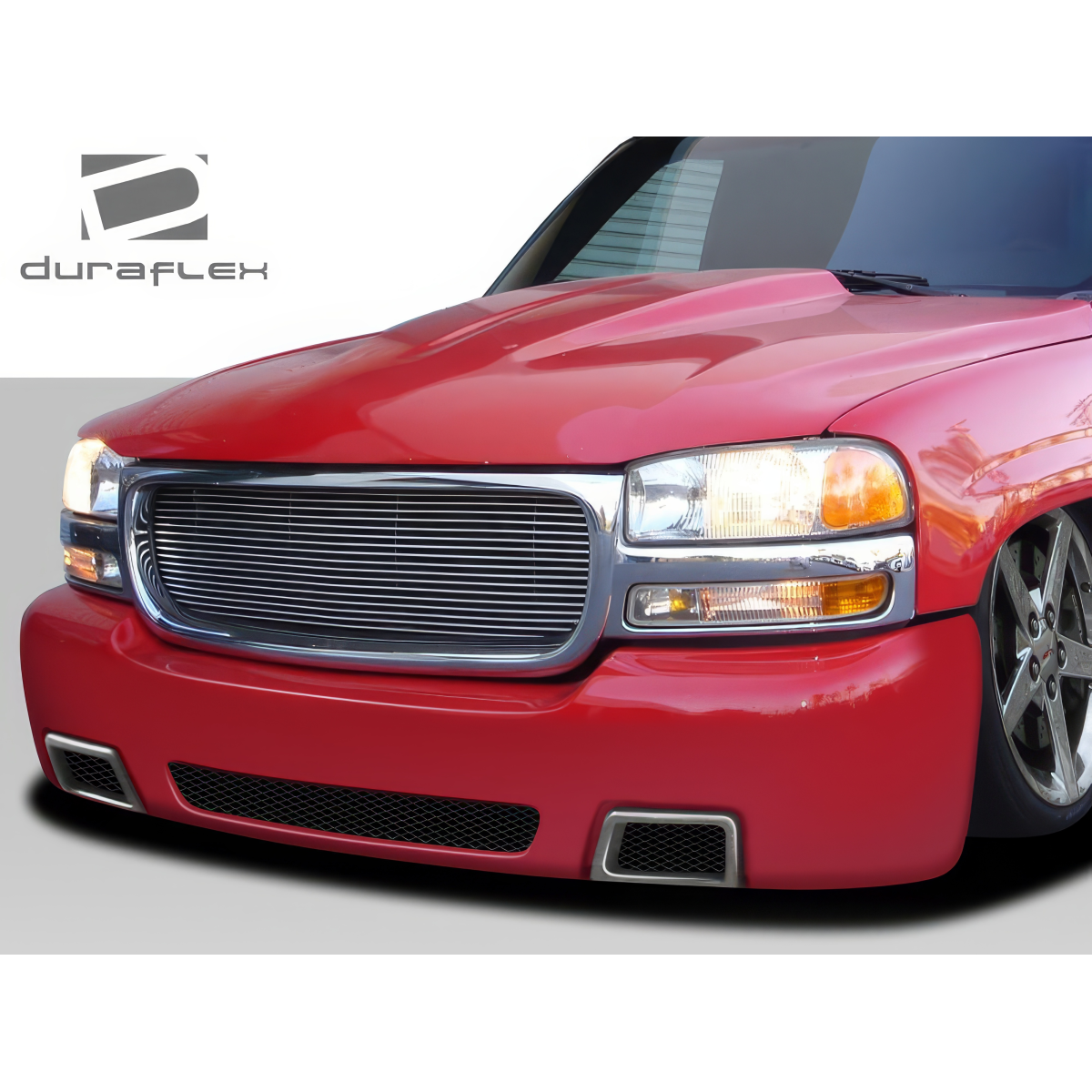 Modify your GMC Yukon 1999 with our Exterior/Front Bumpers or Lips - Front view angle of the vehicle part