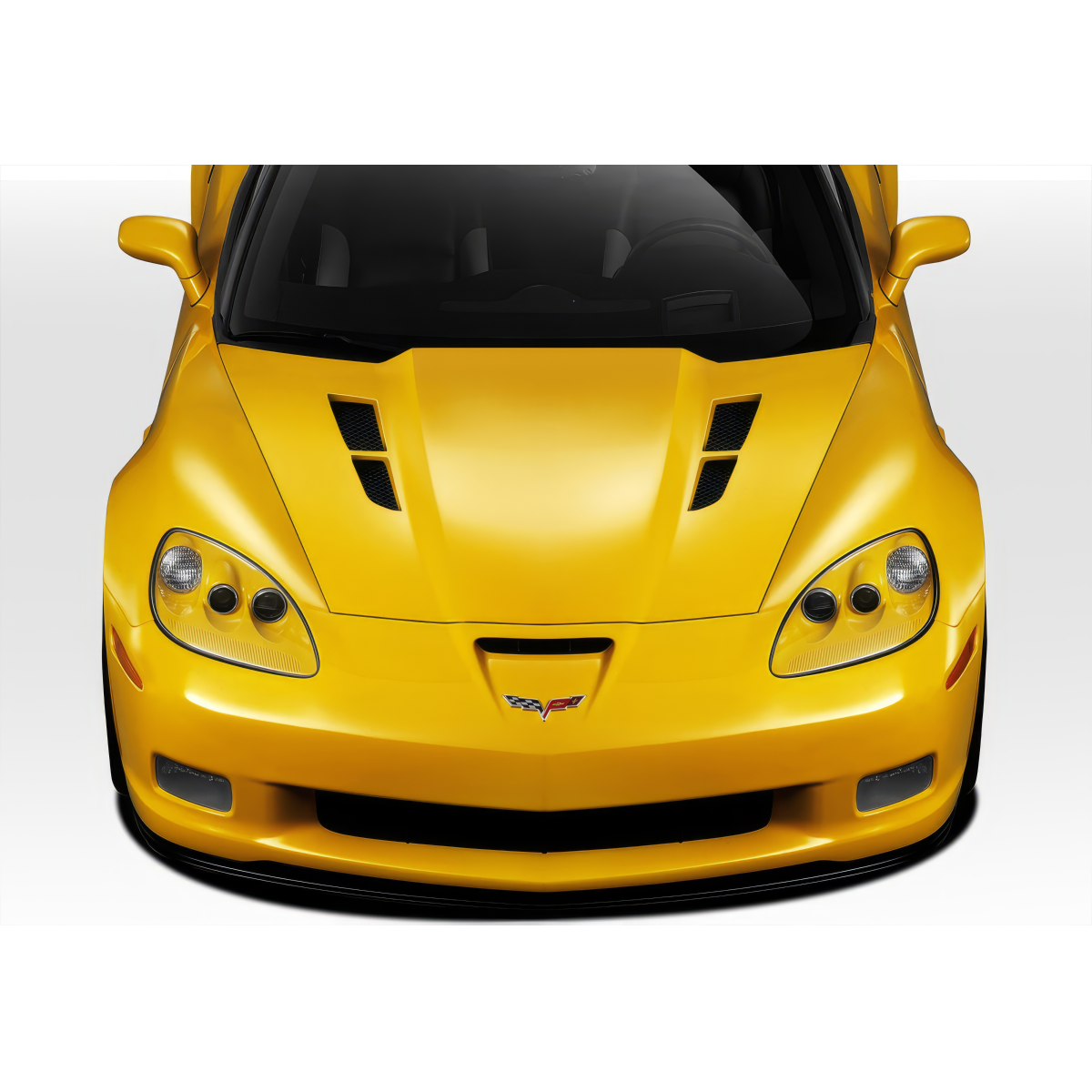 Modify your Chevrolet Corvette 2005 with our Exterior/Hoods - Front view of vehicle at a top angle