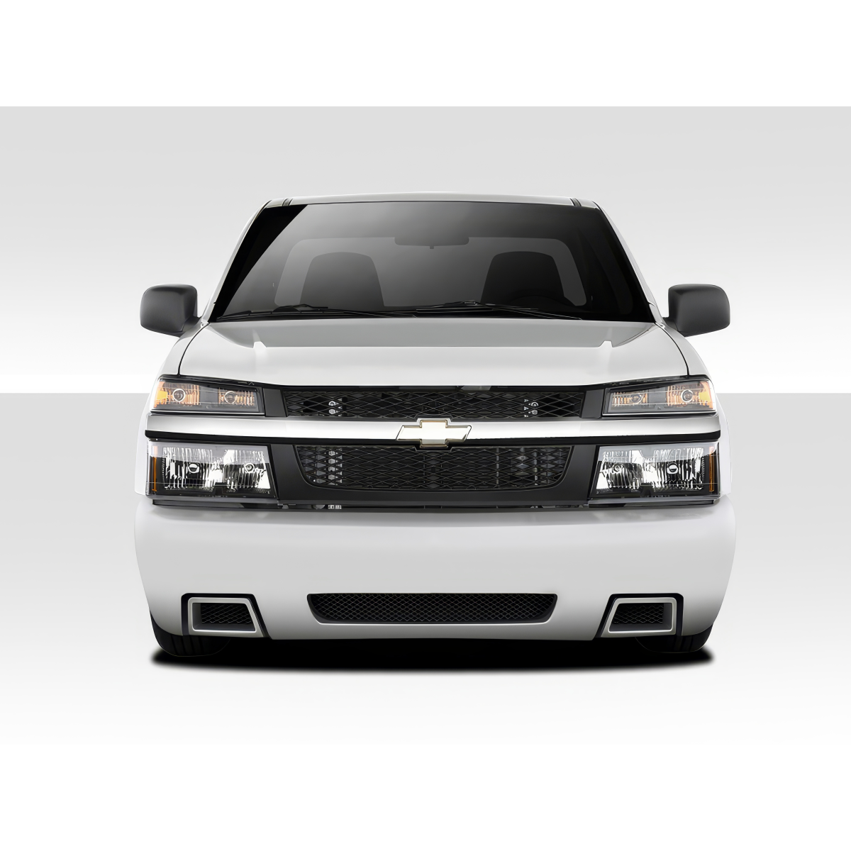 Modify your Chevrolet Colorado 2004 with our Exterior/Front Bumpers - Front view of Chevrolet Colorado bumper part