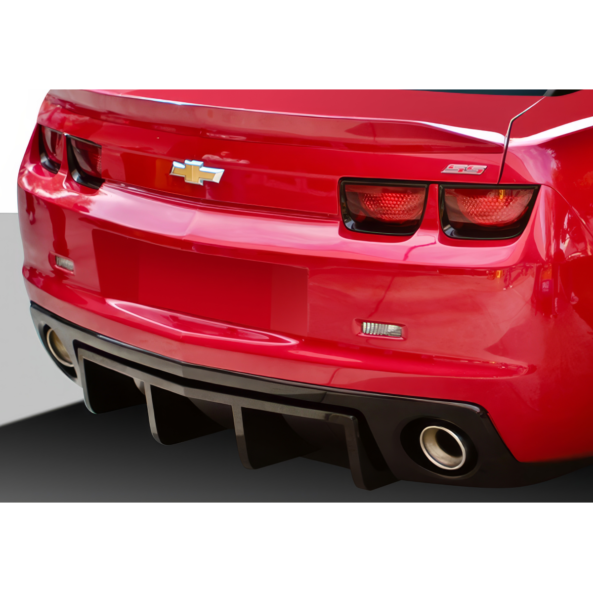 Modify your Chevrolet Camaro 2010 with our Exterior/Diffusers - Angle showing rear view of car diffuser part