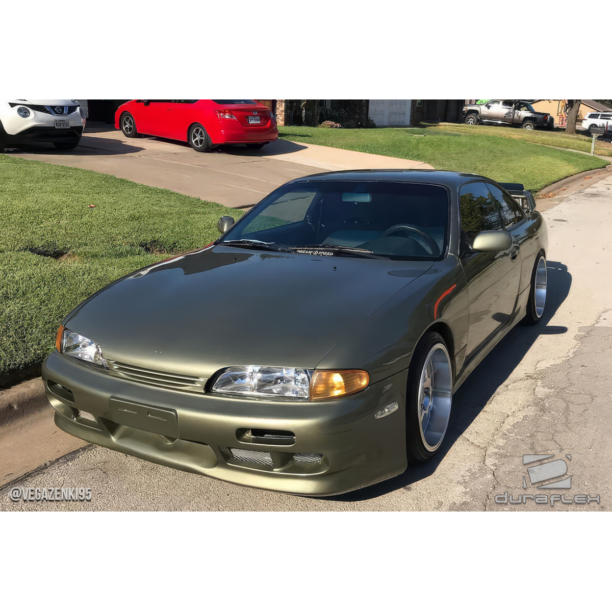 Modify your Nissan 240SX 1995 with our Exterior/Complete Body Kits - Vehicle seen at a three quarter angle from front