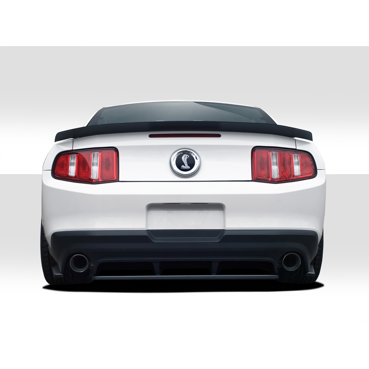 Modify your Ford Mustang 2010 with our Exterior/Complete Body Kits - Rear view of the vehicle showing diffuser