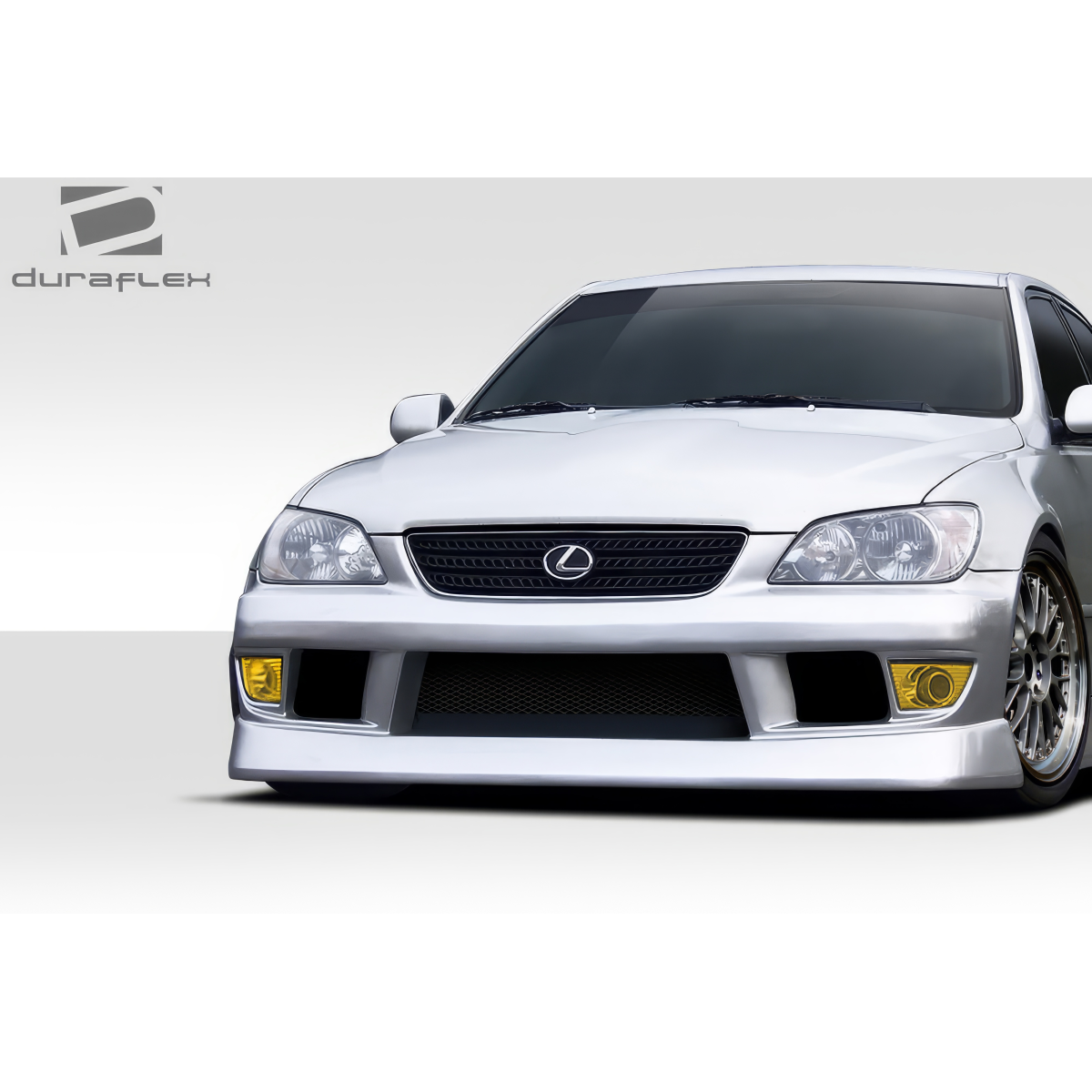 Modify your Lexus IS Series 2000 with our Exterior/Complete Body Kits - Front view of bumper at low angle