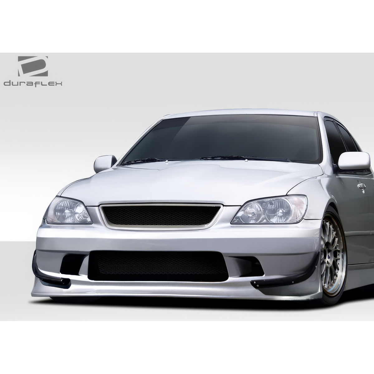 Modify your Lexus IS Series 2000 with our Exterior/Complete Body Kits - Front angle view of the vehicle and bumper part