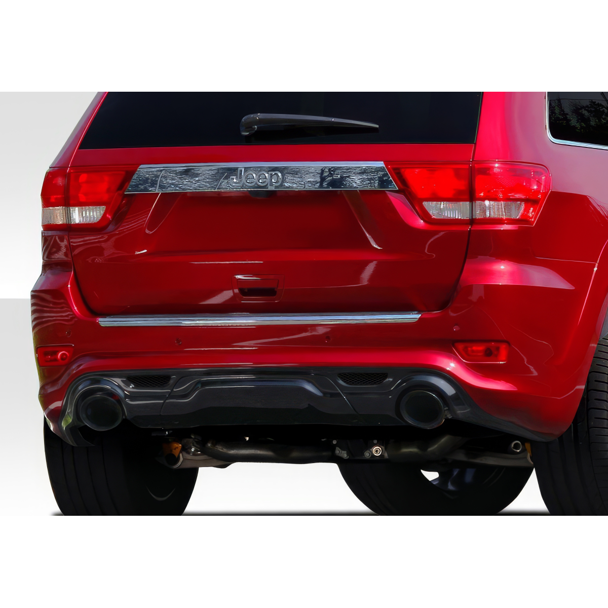 Modify your Jeep Cherokee 2011 with our Exterior/Complete Body Kits - Rear angle view of the vehicle's back