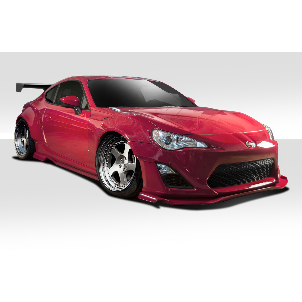 Modify your Scion FR-S 2013 with our Exterior/Complete Body Kits - The image shows a 3 quarter front angle view