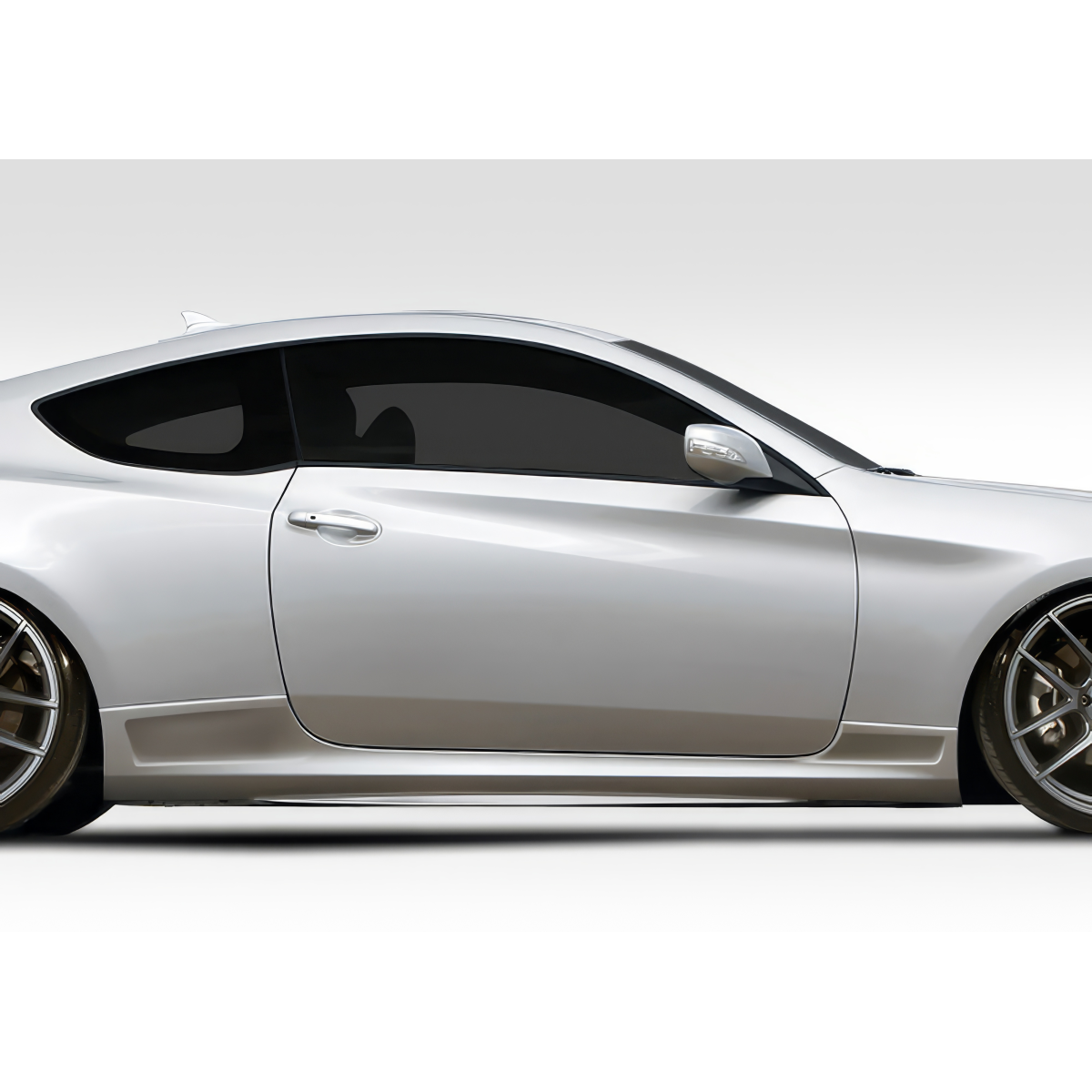 Modify your Genesis G70 2010 with our Exterior/Side Skirts - Side view of vehicle at a slight angle