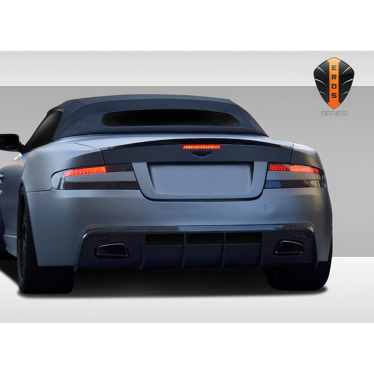 Modify your Aston Martin DB9 2004 with our Exterior/Complete Body Kits - Rear view of the vehicle at an angle from above