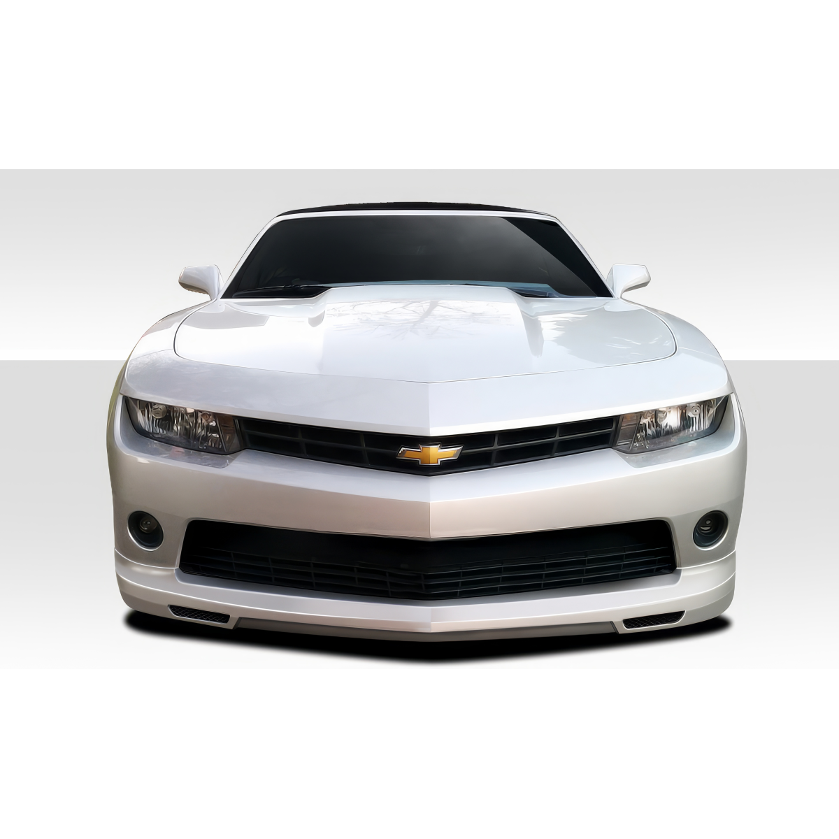 Modify your Chevrolet Camaro 2014 with our Exterior/Complete Body Kits - Front view of vehicle showing front lip design