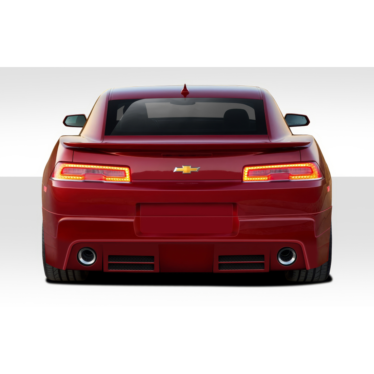 Modify your Chevrolet Camaro 2014 with our Exterior/Complete Body Kits - Rear view of the car from a low angle