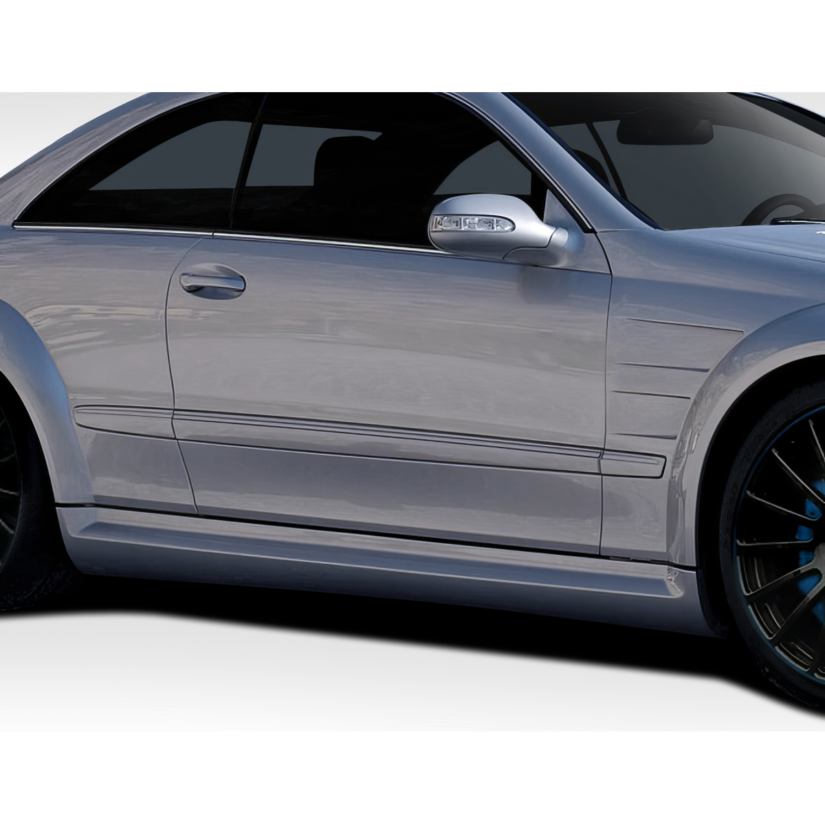 Modify your Mercedes-Benz CLK-Class 2003 with our Exterior/Side Skirts - Side view showing vehicle quarter panel angle