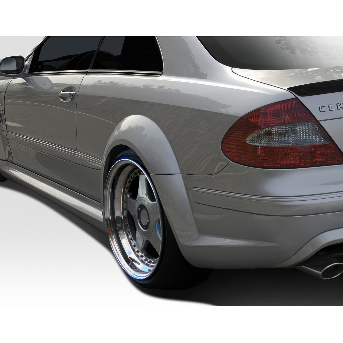 Modify your Mercedes-Benz CLK-Class 2003 with our Exterior/Fenders - Side angle focusing on rear fender and wheel