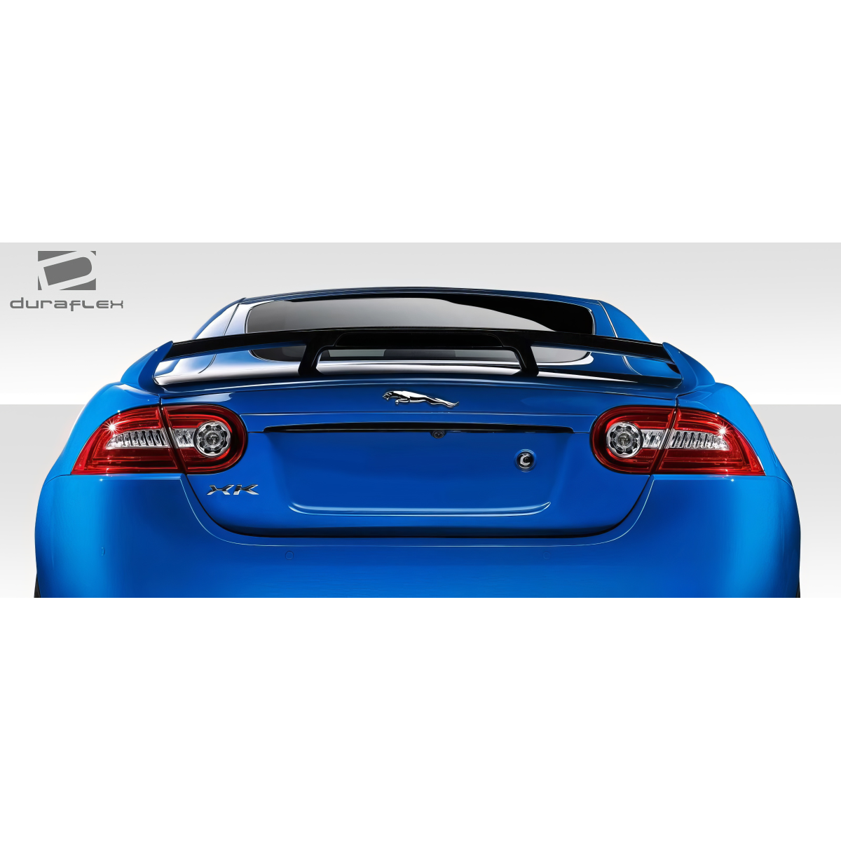 Modify your Jaguar XK8 2007 with our Exterior/Wings - Rear angle of a vehicle spoiler view