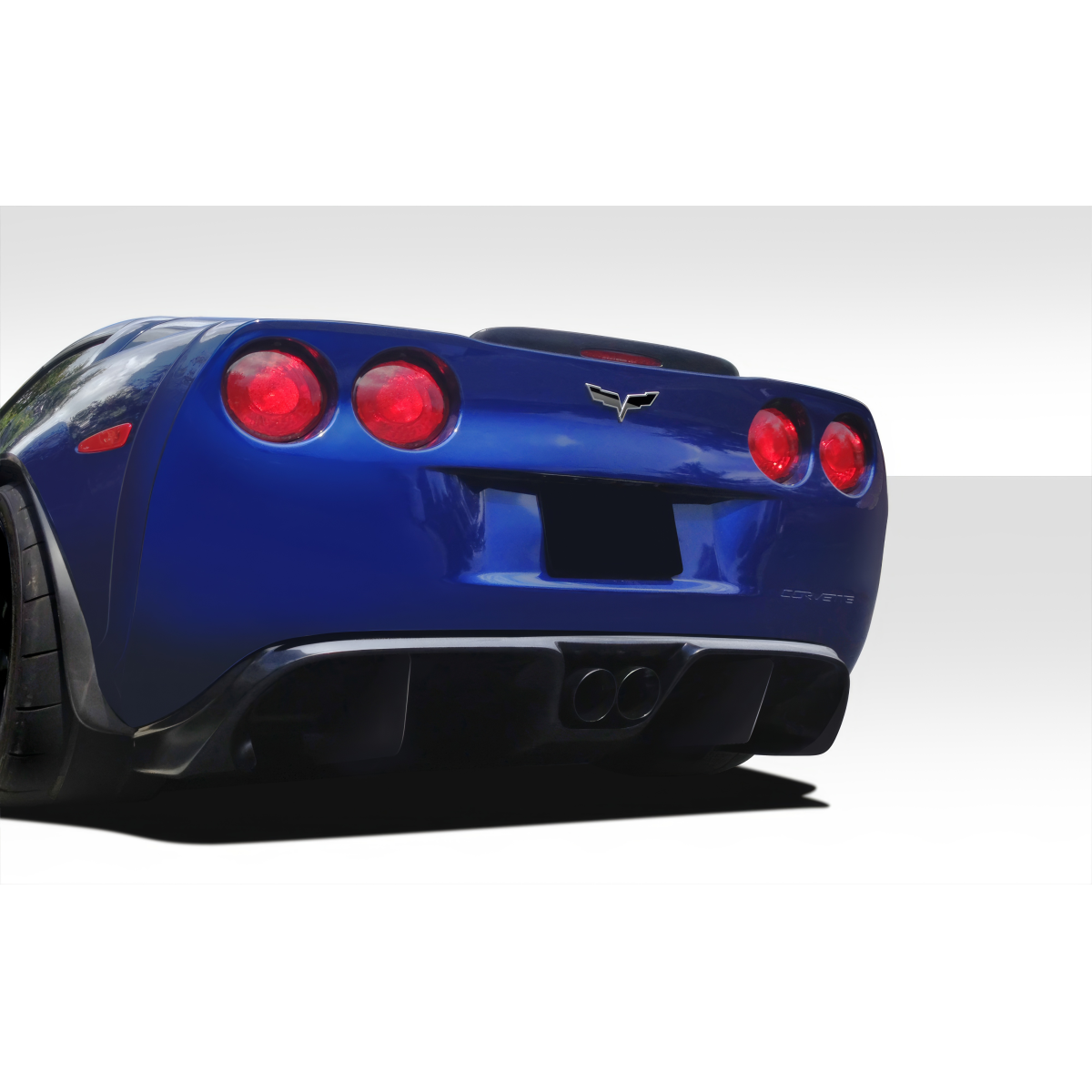 Modify your Chevrolet Corvette 2005 with our Exterior/Diffusers - Rear angle focusing on the diffuser and taillights